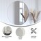 Flash Furniture 30" Round Silver Metal Framed Accent Wall Mirror HFKHD-0GD-CRE8-102315-GG - alternate 3